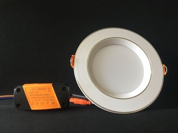 7W high end white color round shape downlight